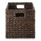 Casafield Water Hyacinth Storage Baskets, Collapsible Cube Organizers, Woven Bins for Bathroom, Bedroom, Laundry, Pantry, Shelves
